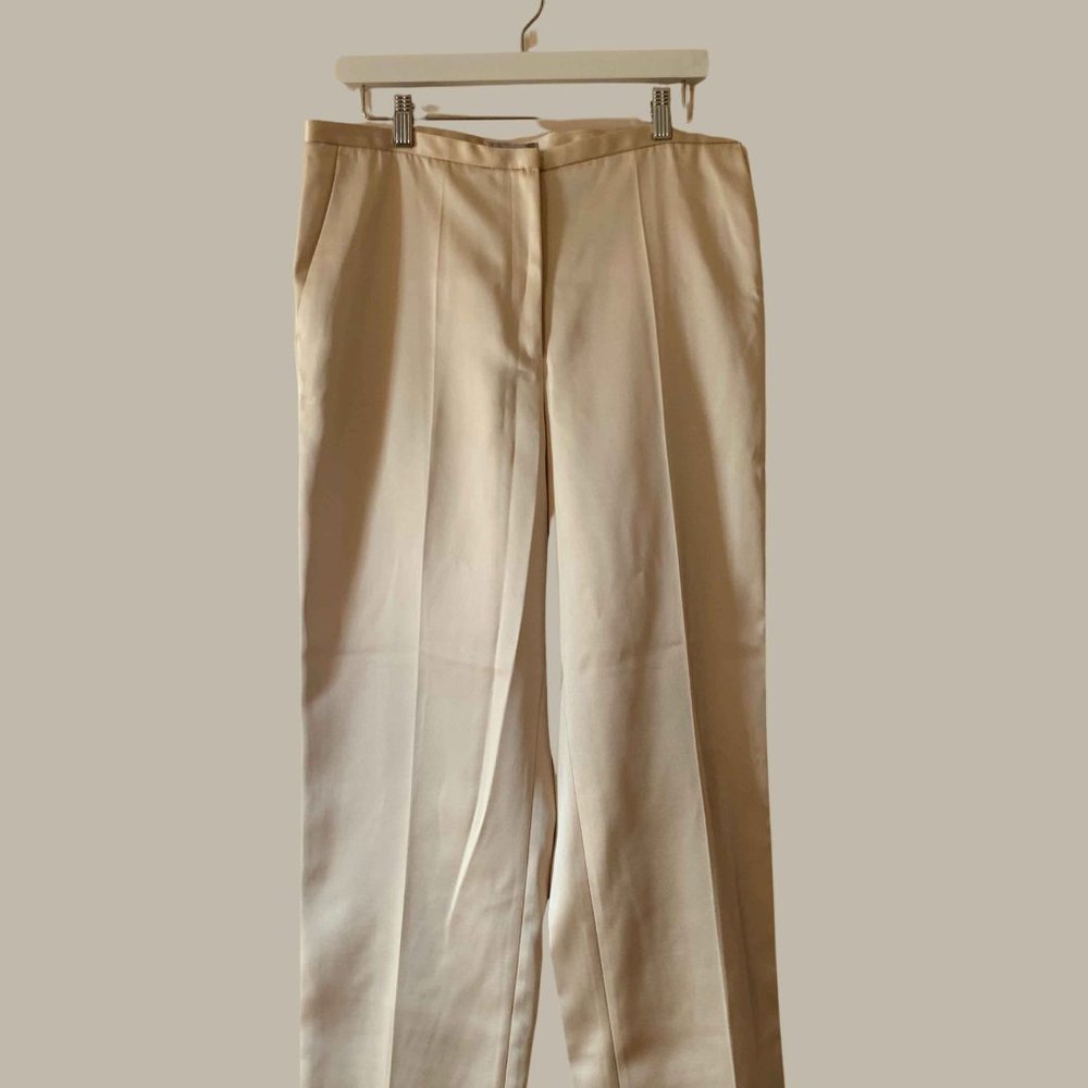 Satin Trousers- Champagne
